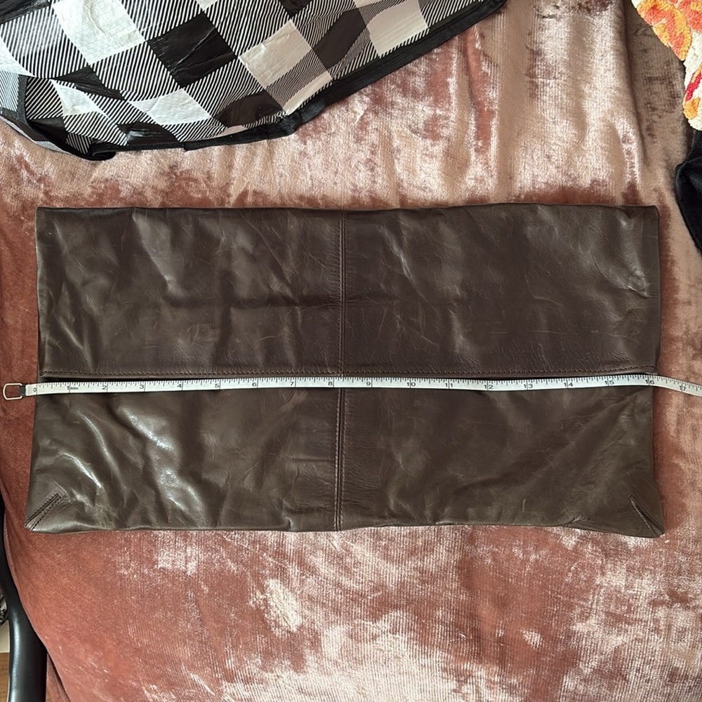 Graham & Spencer Brown Leather Fold-over Clutch - Picture 3 of 7